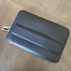 Bottega Veneta black clutch